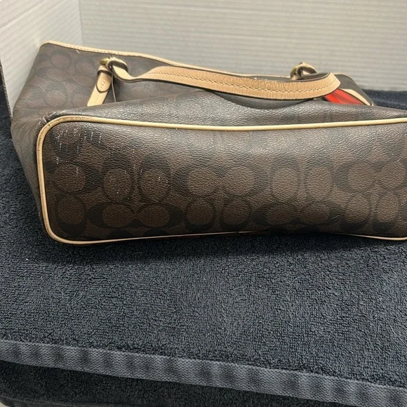 Coach Brown Leather Tote Bag - Picture 6 of 6